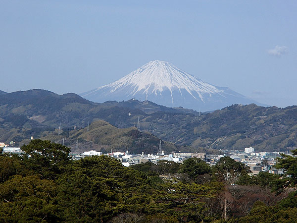 病院から見える富士山